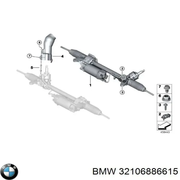 Рулевая рейка BW412NLA2R MSG