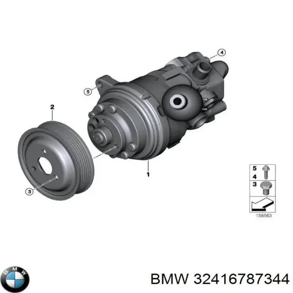 Насос ГУР 32416787344 BMW