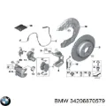 Скоба заднего суппорта BMW 34206870579