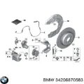 Скоба заднего суппорта BMW 34206870583