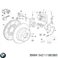 Скоба заднего суппорта BMW 34211158262