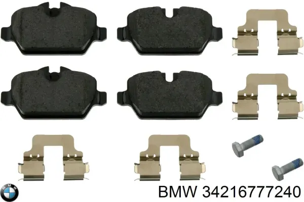 Задние тормозные колодки 34216777240 BMW