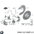 Суппорт задний правый BMW X5 G05, F95