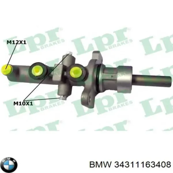 Главный тормозной цилиндр 34311163408 BMW