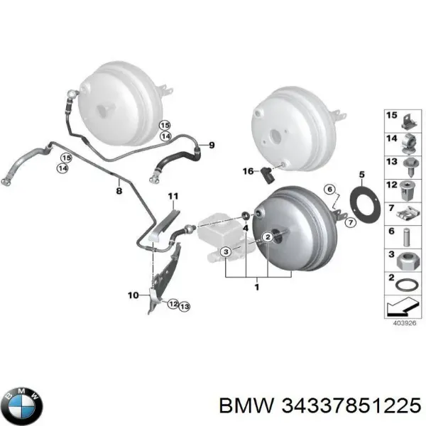 Усилитель тормозов 34337851225 BMW