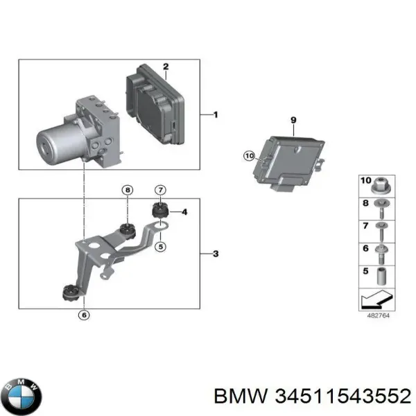 Блок АБС 34517916217 BMW