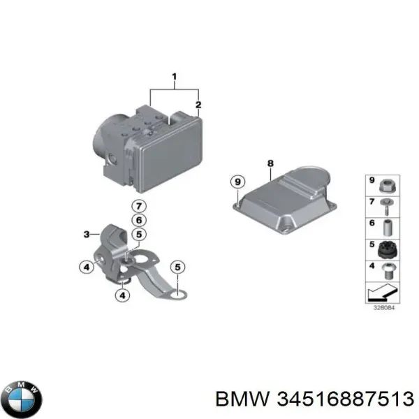 Блок АБС 34516887513 BMW