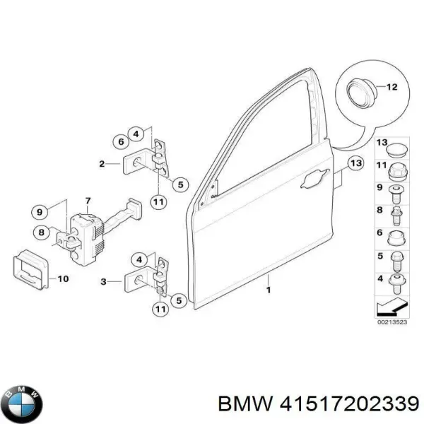Дверь передняя левая 41517202339 BMW