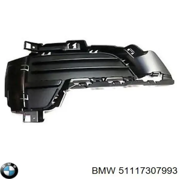 Решетка бампера переднего левая нижняя 51117307993 BMW