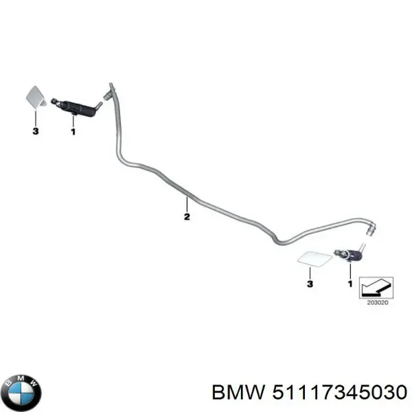Передний бампер 51117345030 BMW