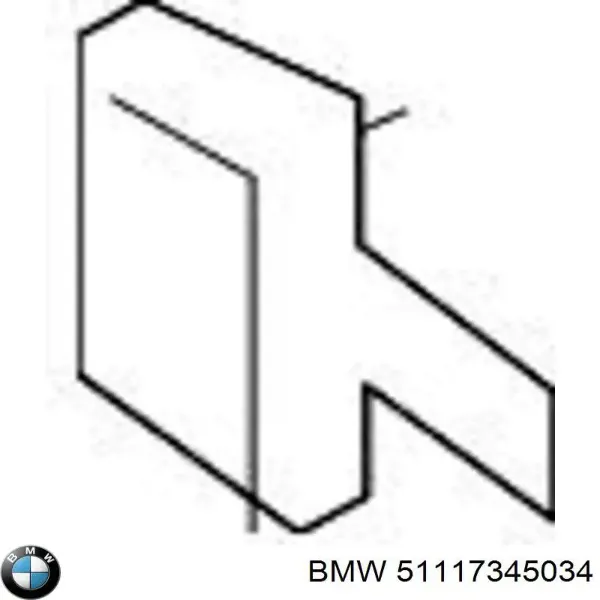 Заглушка буксировочного крюка 51117345034 BMW