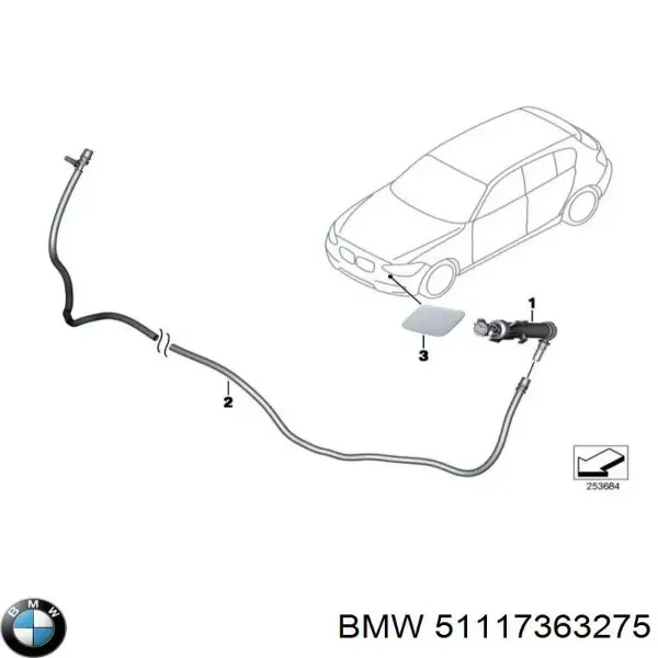 Передний бампер 51117363275 BMW