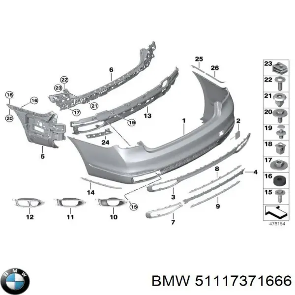  51117371666 BMW