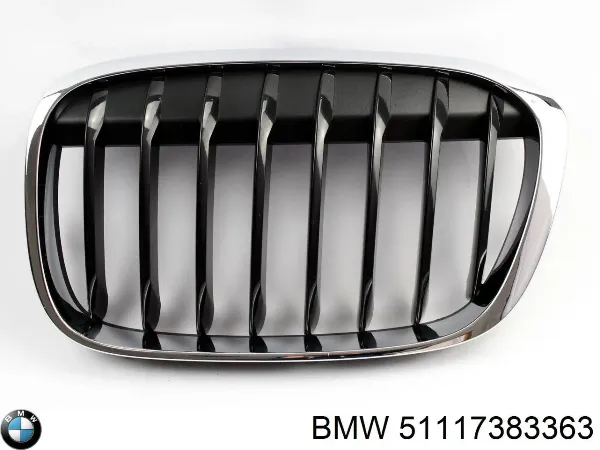 Решетка радиатора левая 51117383363 BMW