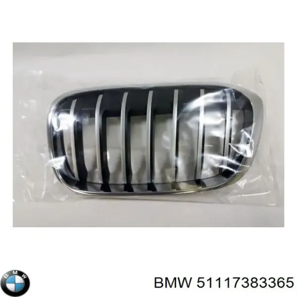 Решетка радиатора левая 51117383365 BMW