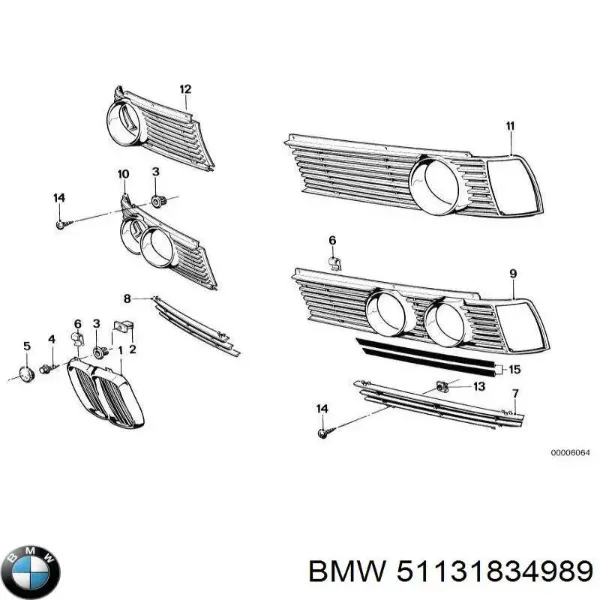 Решетка радиатора левая BMW 3 E21