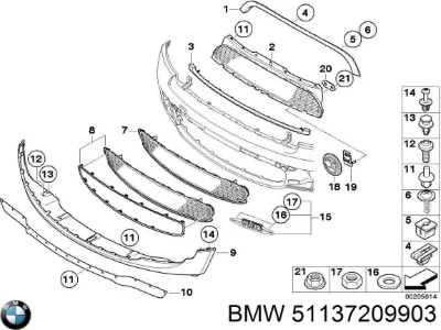 Автоаккумулятор БМВ 10 А/ч 12 В (51137209903)