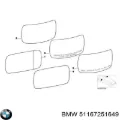 Стекло левого зеркала заднего вида BMW 51167251649