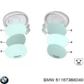Стекло правого зеркала заднего вида BMW 51167366040