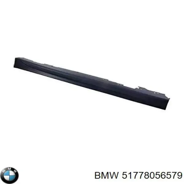 Накладка (молдинг) порога наружная левая 7035175 Autotechteile