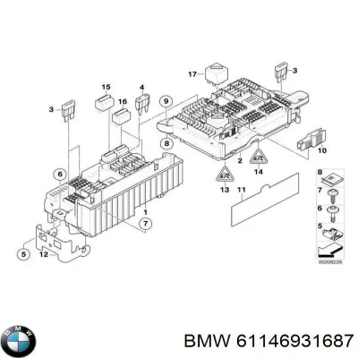 Блок предохранителей BMW 61146931687