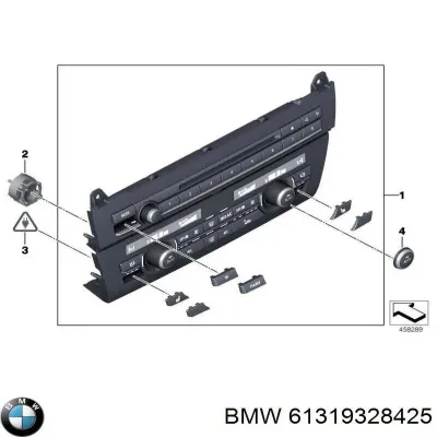 Блок управления режимами отопления/кондиционирования BMW 61319328425