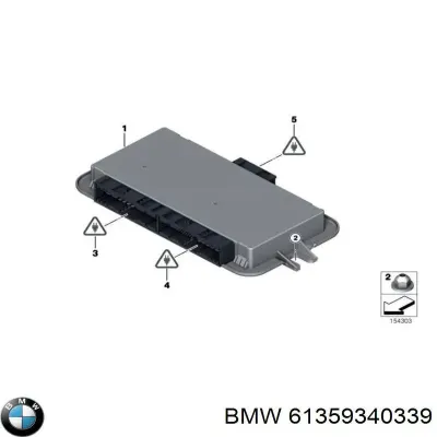 Блок управления освещением BMW 61359340339