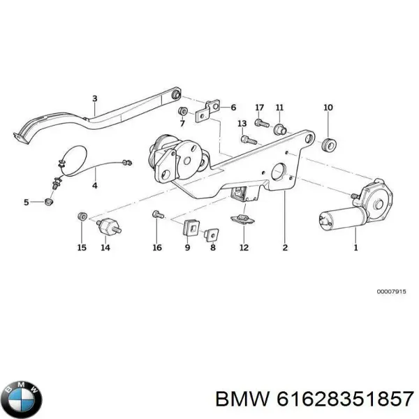 Трапеция дворников 61628351857 BMW