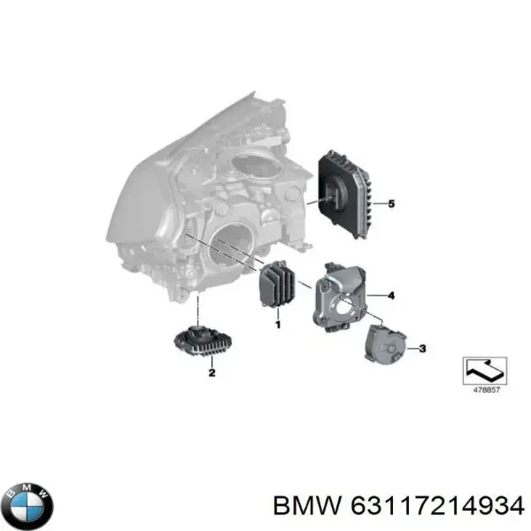 Модуль управления (ЭБУ) дневными фонарями 7026341 Autotechteile