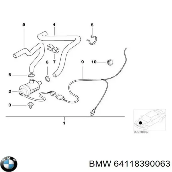 Дополнительная помпа 8390063 BMW
