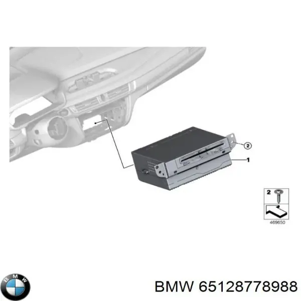 Магнитола 65128778988 BMW