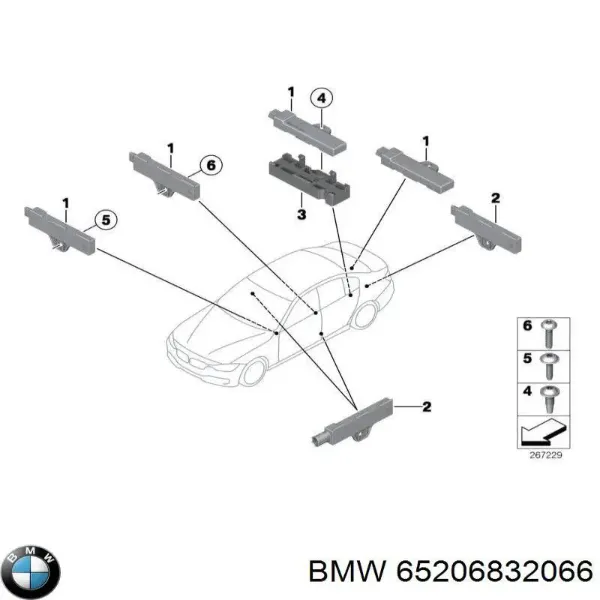 Антенна 6832066 BMW