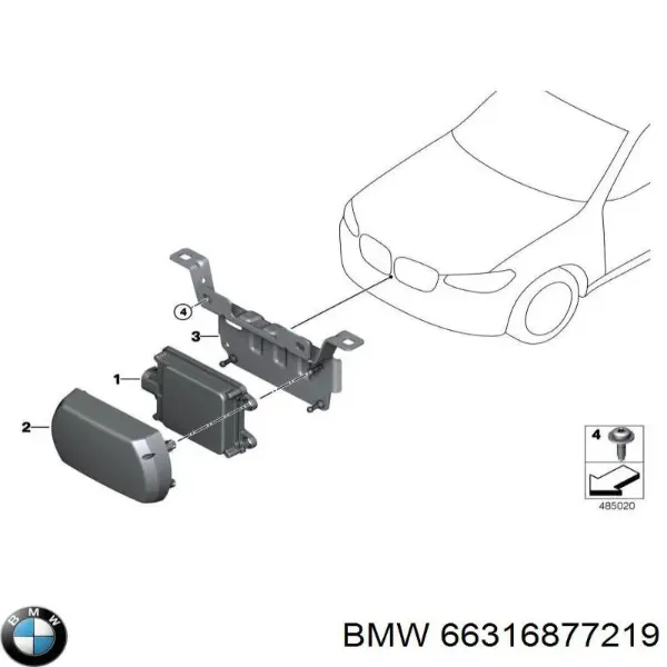 Накладка бампера переднего 6877219 BMW