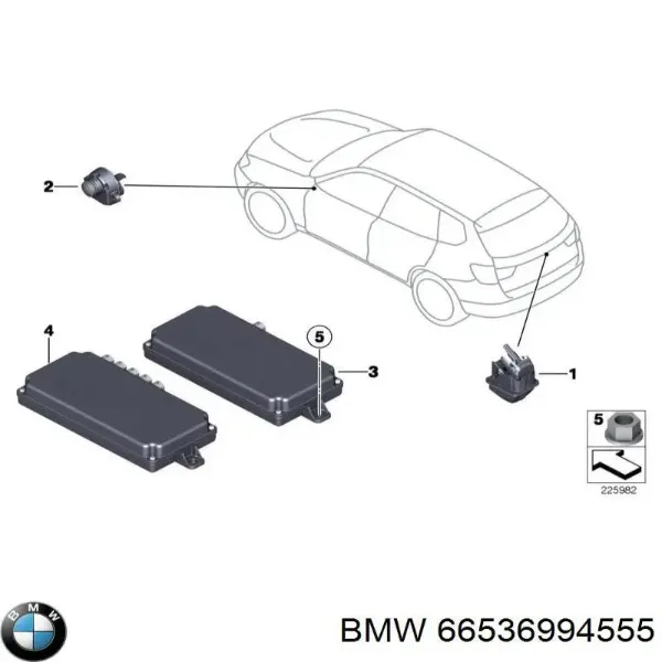 Модуль управления камерой 9282420 BMW
