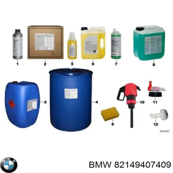 Жидкость омывателя лобового стекла 82149407409 BMW