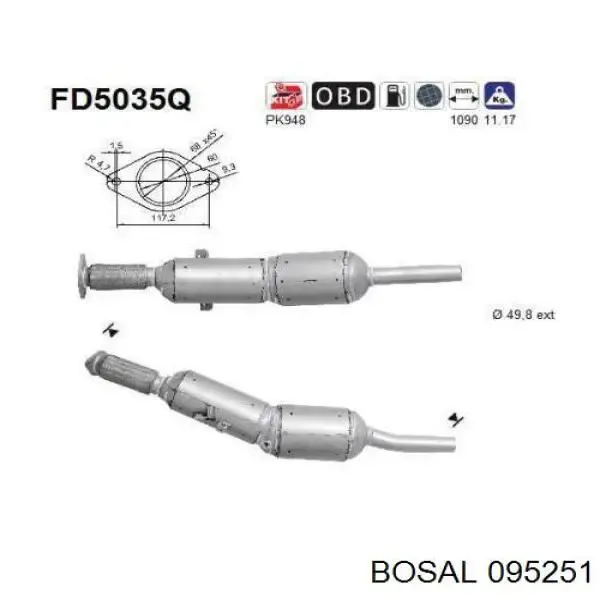 Сажевый фильтр 276036 Maxgear
