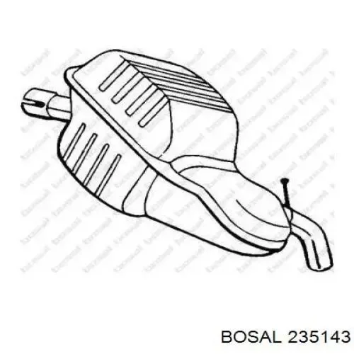 Глушитель задний FP7208G32 Polmostrow