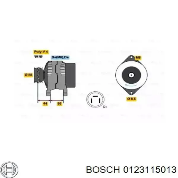Генератор 0123115013 Bosch
