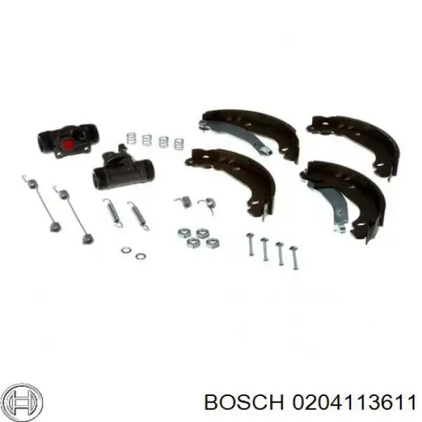Задние барабанные колодки 0204113611 Bosch