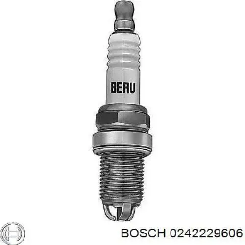 Свечи зажигания 0242229606 Bosch