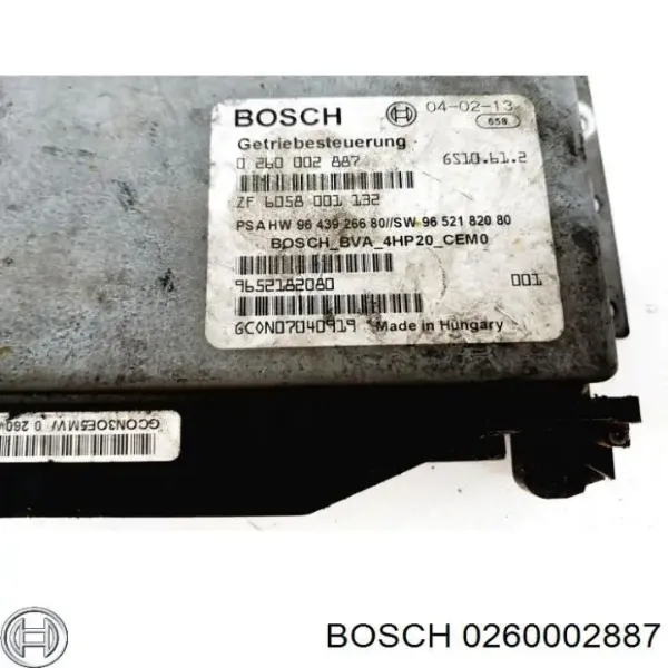 Плата АКПП 0260002887 Peugeot/Citroen