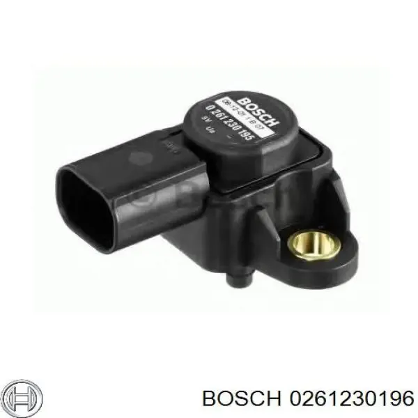 Датчик абсолютного давления 0261230196 Bosch