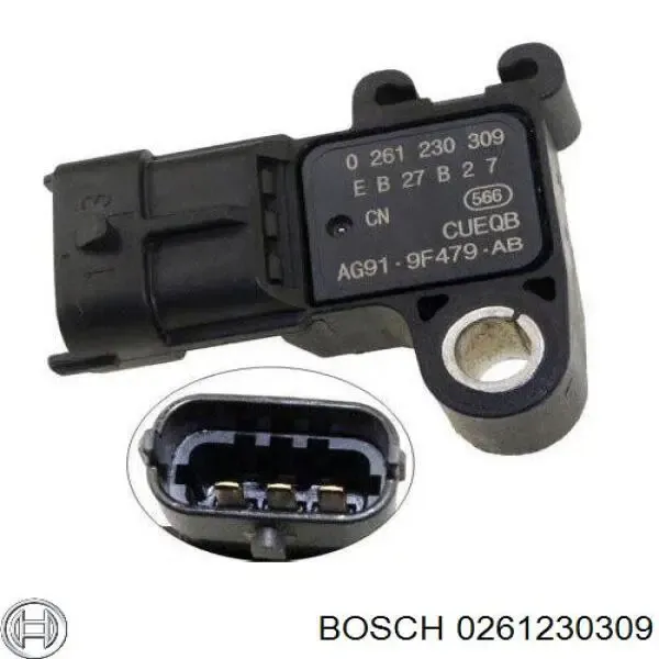 Датчик абсолютного давления 0261230309 Bosch