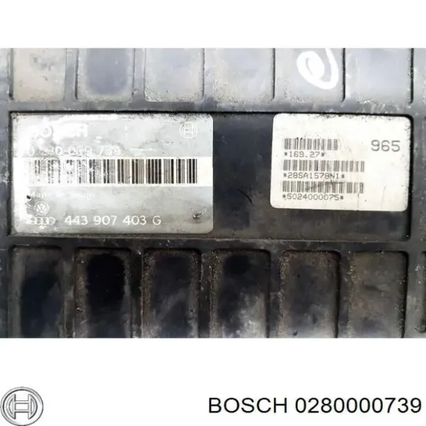 Блок управления двигателем 0280000739 Bosch