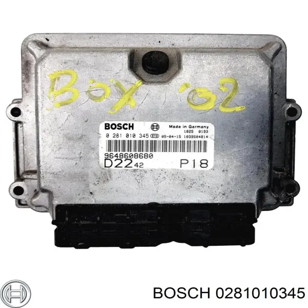 Блок управления двигателем 0281010345 Bosch