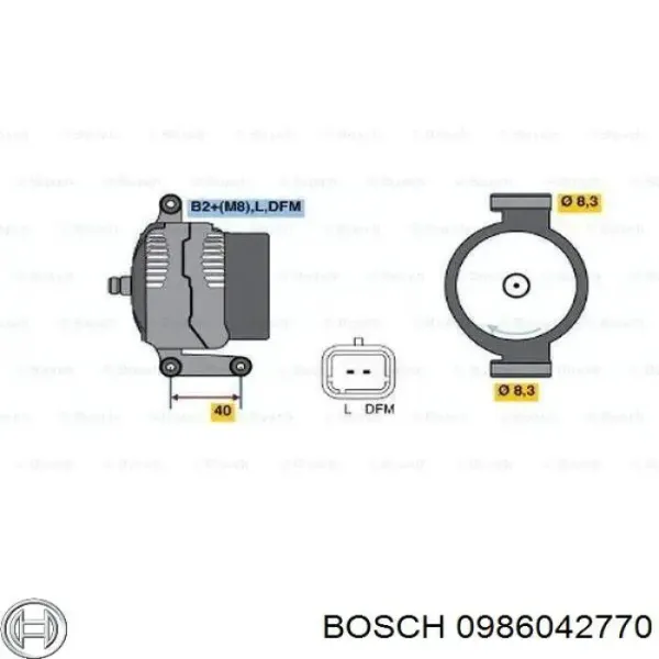 Генератор 0986042770 Bosch