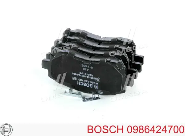 Передние тормозные колодки 0986424700 Bosch