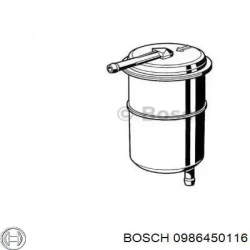 Топливный фильтр 0986450116 Bosch