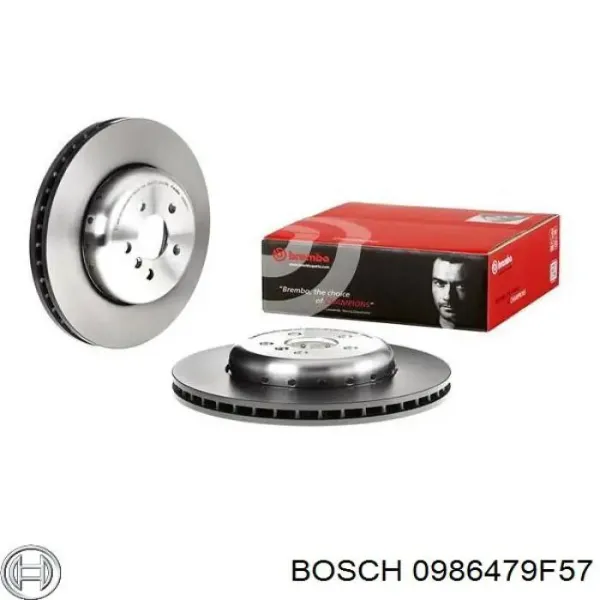 Передние тормозные диски 0986479F57 Bosch