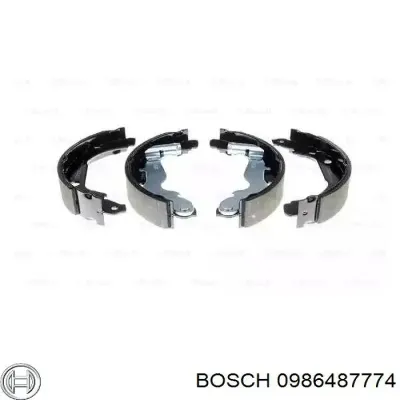 Колодки тормозные задние барабанные BOSCH 0986487774